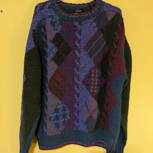 Colours By Alexander Julian Cotton / Linen Sweater - Hand Framed - (Men's / XL)